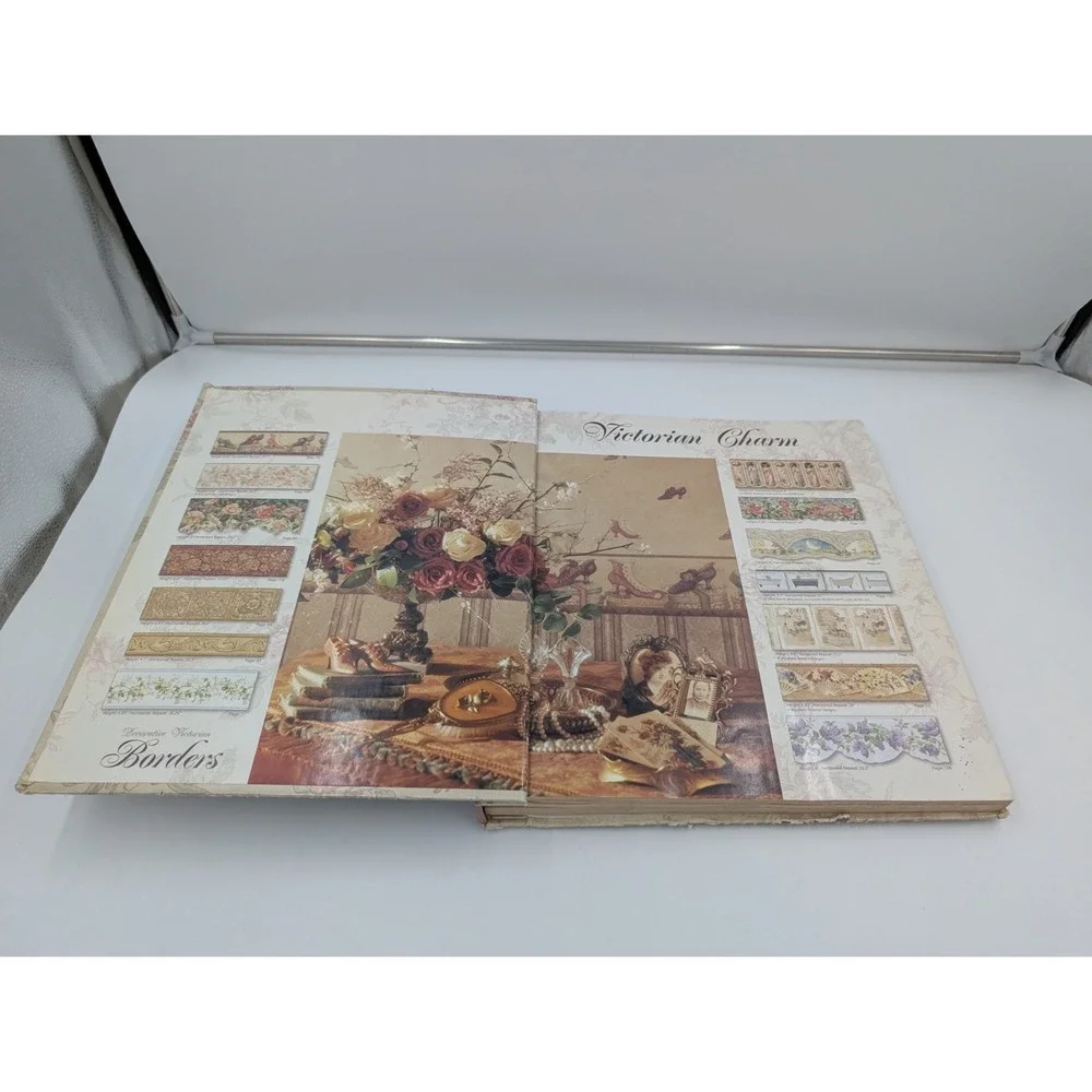 Vintage Victorian Wallpaper Sample Book Warner Reproduction Art Decor Floral 90s